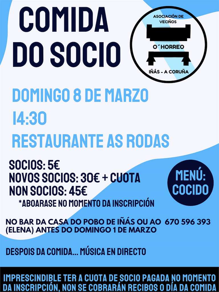 Comida do Socio de Iñás  (2026) en Sada