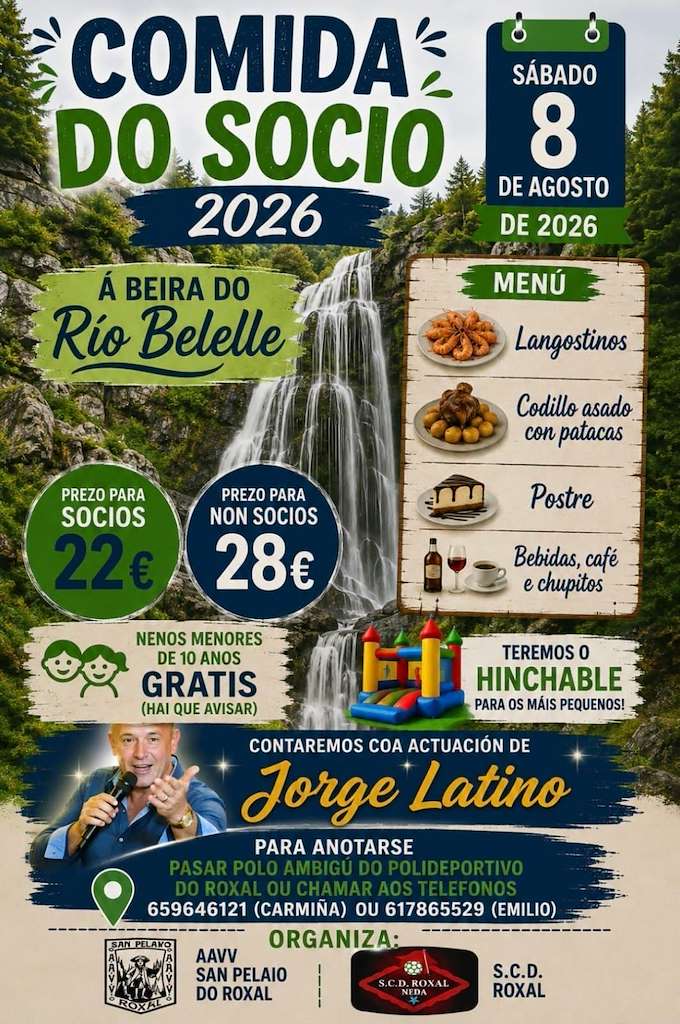 Comida do Socio de O Roxal (2026) en Neda