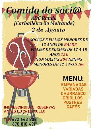 Fechas, información, programa, cartel, imágenes, mapa y ubicación de Comida do Socio   en  Redondela
