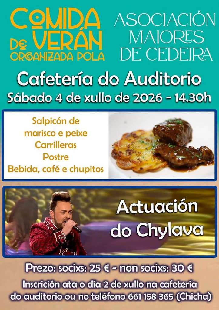 Comida do Verán da Asociación de Maiores en Cedeira