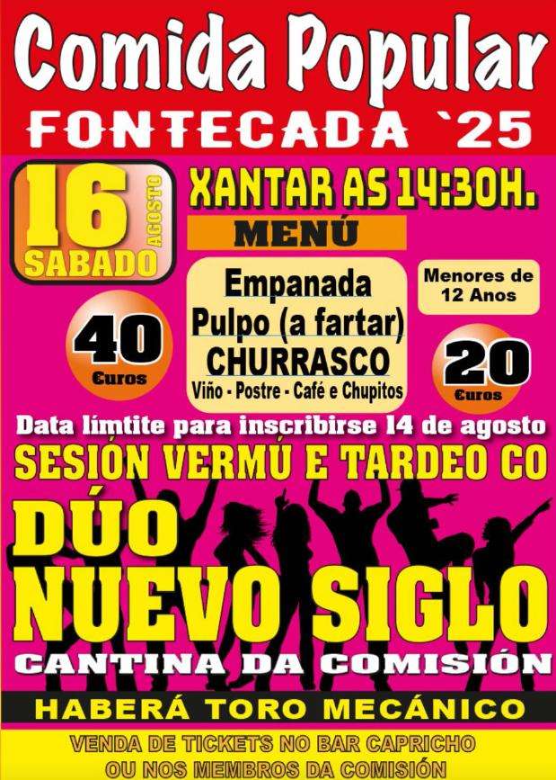 Comida Popular de Fontecada (2025) en Santa Comba