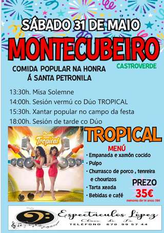 Fechas, información, programa, cartel, imágenes, mapa y ubicación de Comida Popular de Montecubeiro  en  Castroverde