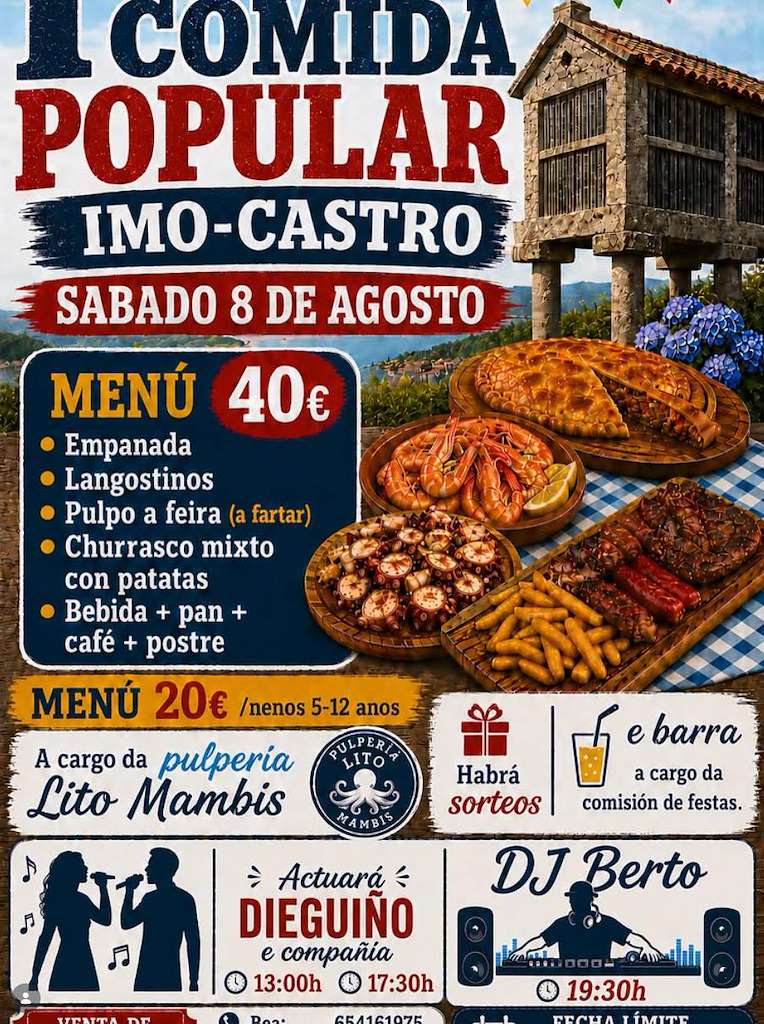 I Comida Popular Imo-Castro (2026) en Dodro