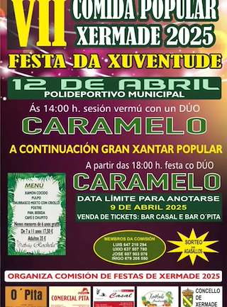 Fechas, información, programa, cartel, imágenes, mapa y ubicación de VII Comida Popular  en  Xermade