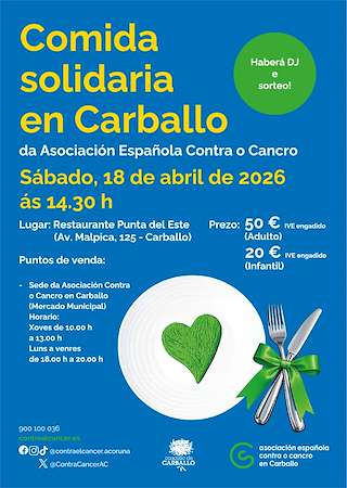 Fechas, información, programa, cartel, imágenes, mapa y ubicación de Comida Solidaria  (2026) en Carballo