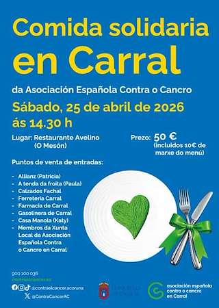 Fechas, información, programa, cartel, imágenes, mapa y ubicación de Comida Solidaria (2026)  en  Carral