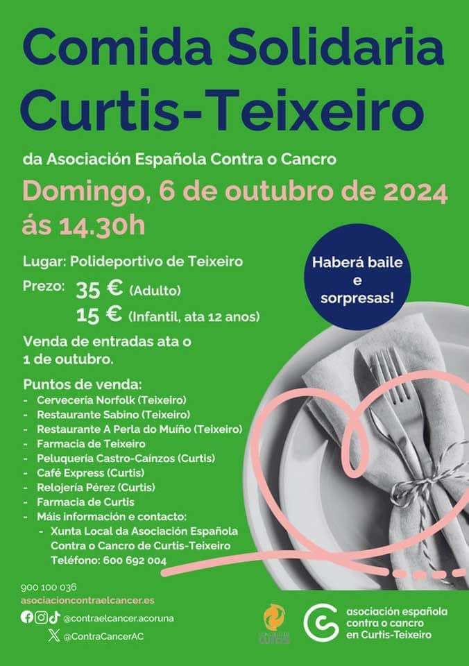 Comida Solidaria de Teixeiro en Curtis