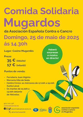 Fechas, información, programa, cartel, imágenes, mapa y ubicación de Comida Solidaria  en  Mugardos