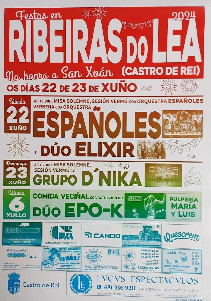 Comida Veciñal de Ribeiras do Lea en Castro de Rei