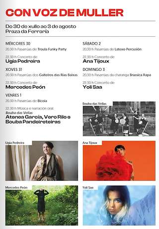 Fechas, información, programa, cartel, imágenes, mapa y ubicación de Con Voz de Muller   en  Pontevedra
