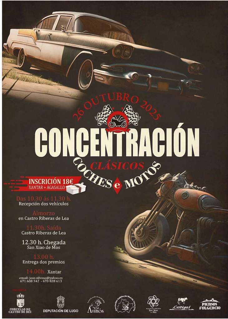 Concentación de Vehículos Clásicos (2026) en Castro de Rei