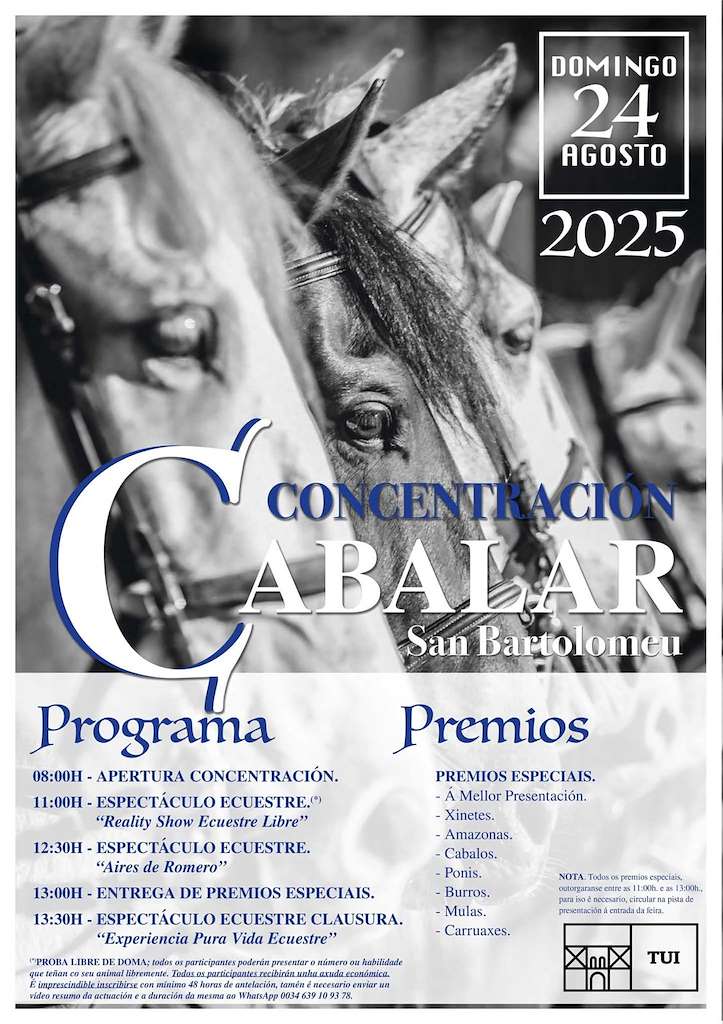 Concentración Cabalar de San Bartolomeu en Tui
