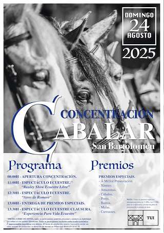 Fechas, información, programa, cartel, imágenes, mapa y ubicación de Concentración Cabalar de San Bartolomeu  en  Tui