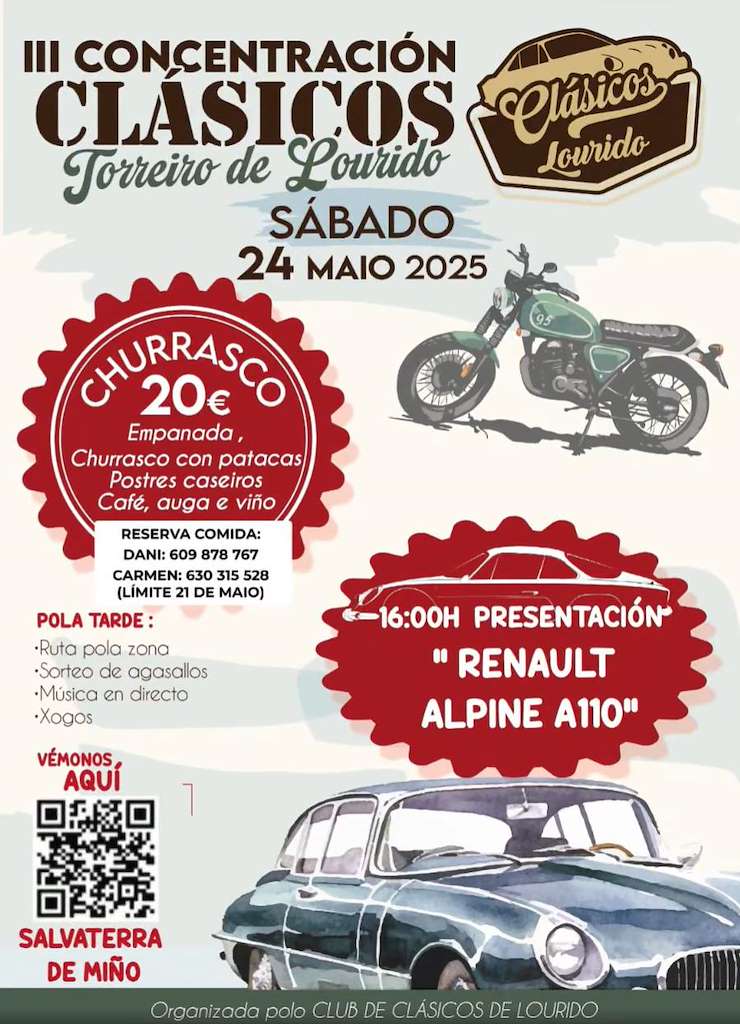III Concentración Clásicos de Lourido (2025) en Salvaterra do Miño