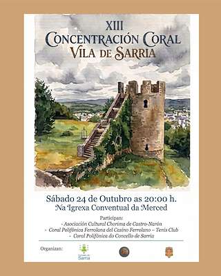 Fechas, información, programa, cartel, imágenes, mapa y ubicación de XIII Concentración Coral Vila de Sarria (2026)