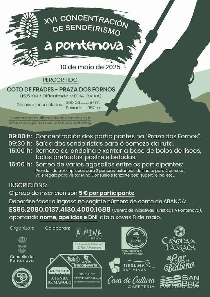 XVI Concentración de Asoc. de Sendeirismo e Tempo Libre de Galicia e Asturias en A Pontenova