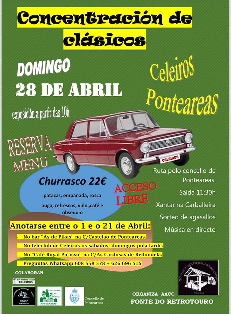 Concentración de Clásicos de Celeiros en Ponteareas