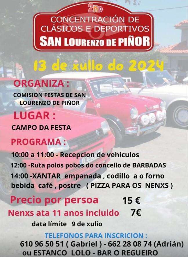 Concentración de Clásicos e Deportivos de Piñor  en Barbadás