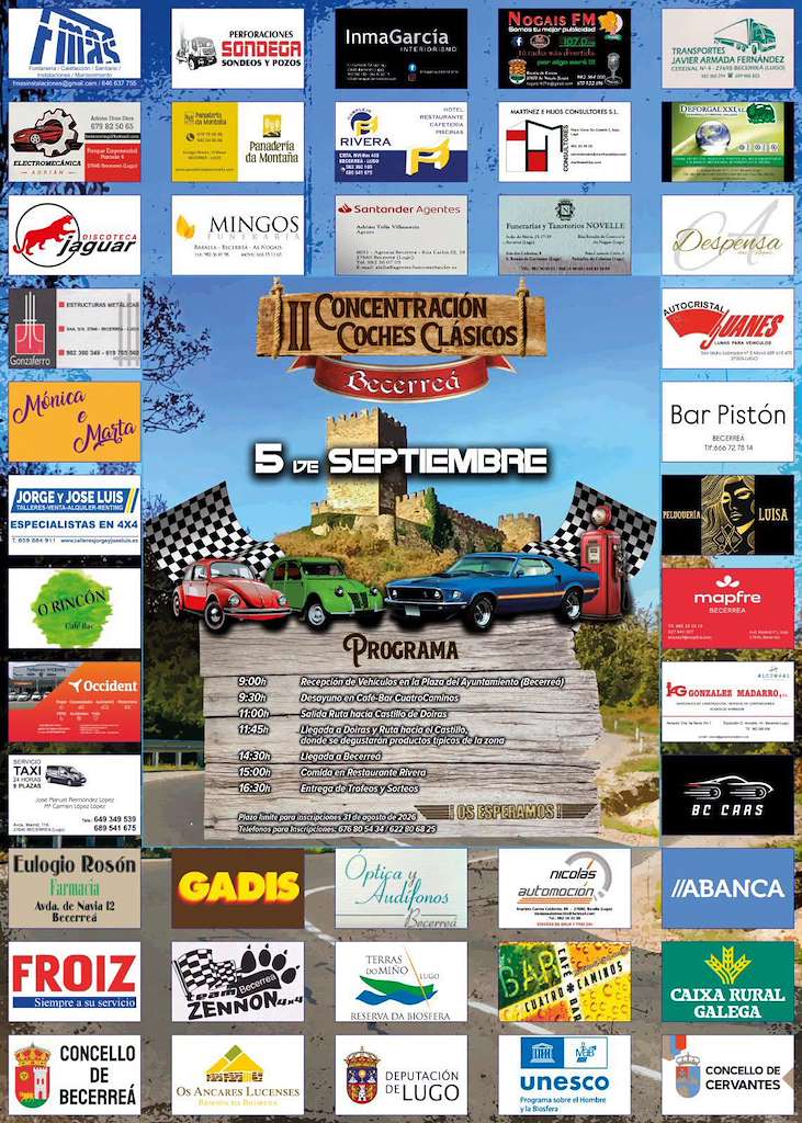 II Concentración de Coches Clásicos  (2026) en Becerreá