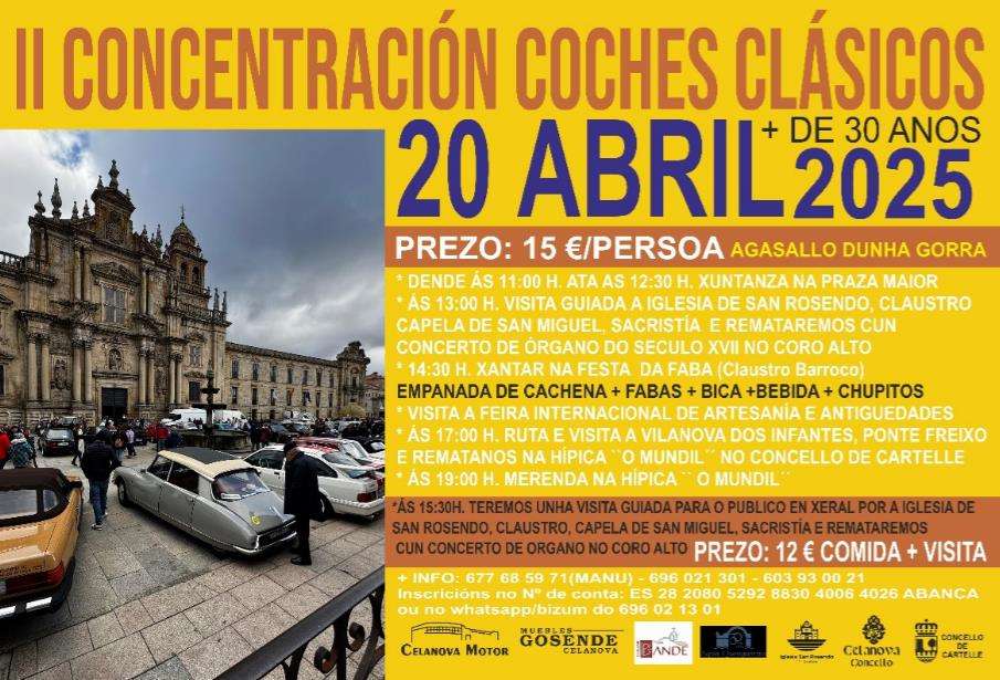 II Concentración de Coches Clásicos (2025) en Celanova