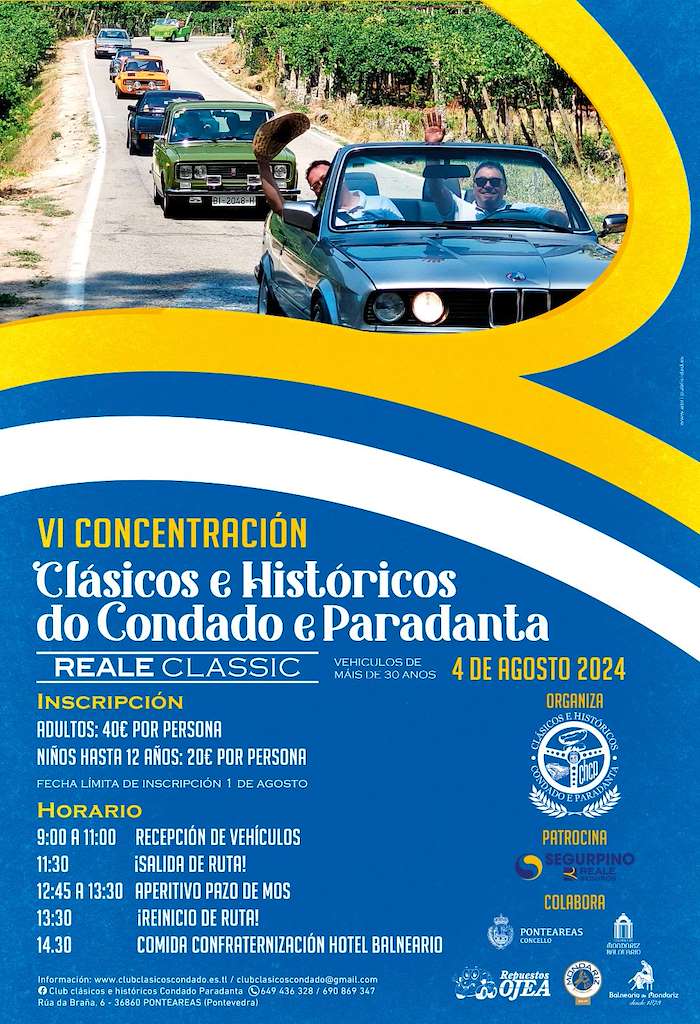 V Concentración de Coches Clásicos e Históricos do Condado e Paradanta en Ponteareas