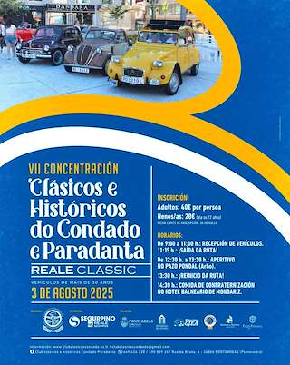 Fechas, información, programa, cartel, imágenes, mapa y ubicación de VII Concentración de Coches Clásicos e Históricos do Condado e Paradanta  en  Ponteareas