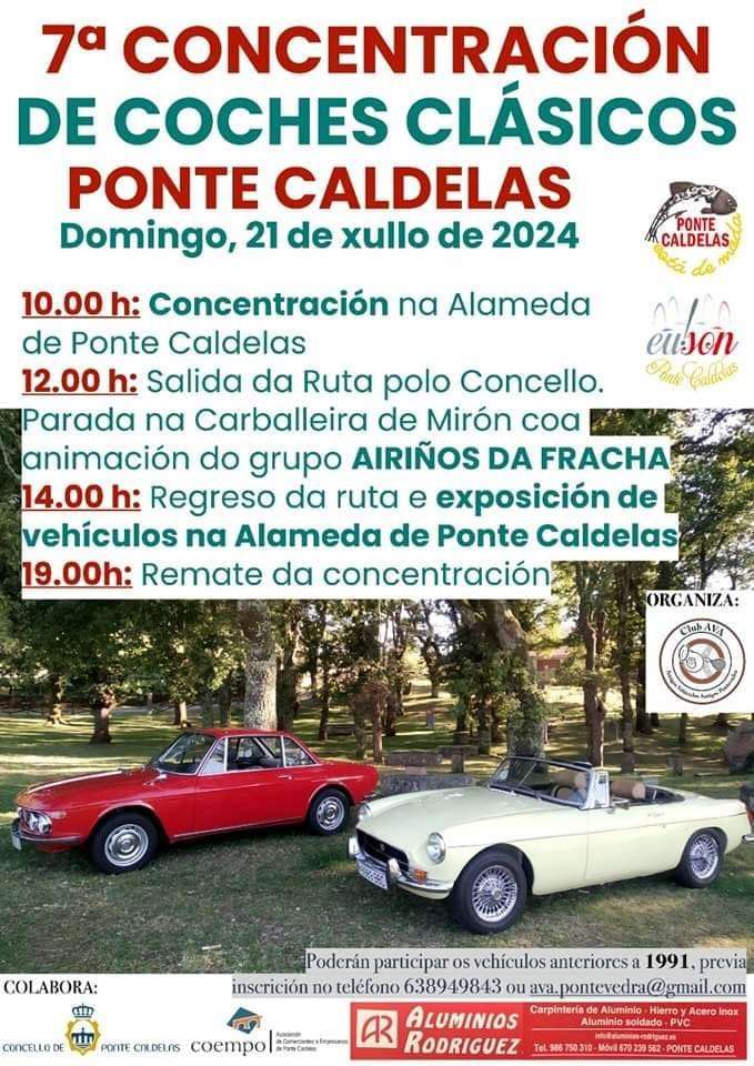 VII Concentración de Coches Clásicos en Ponte Caldelas