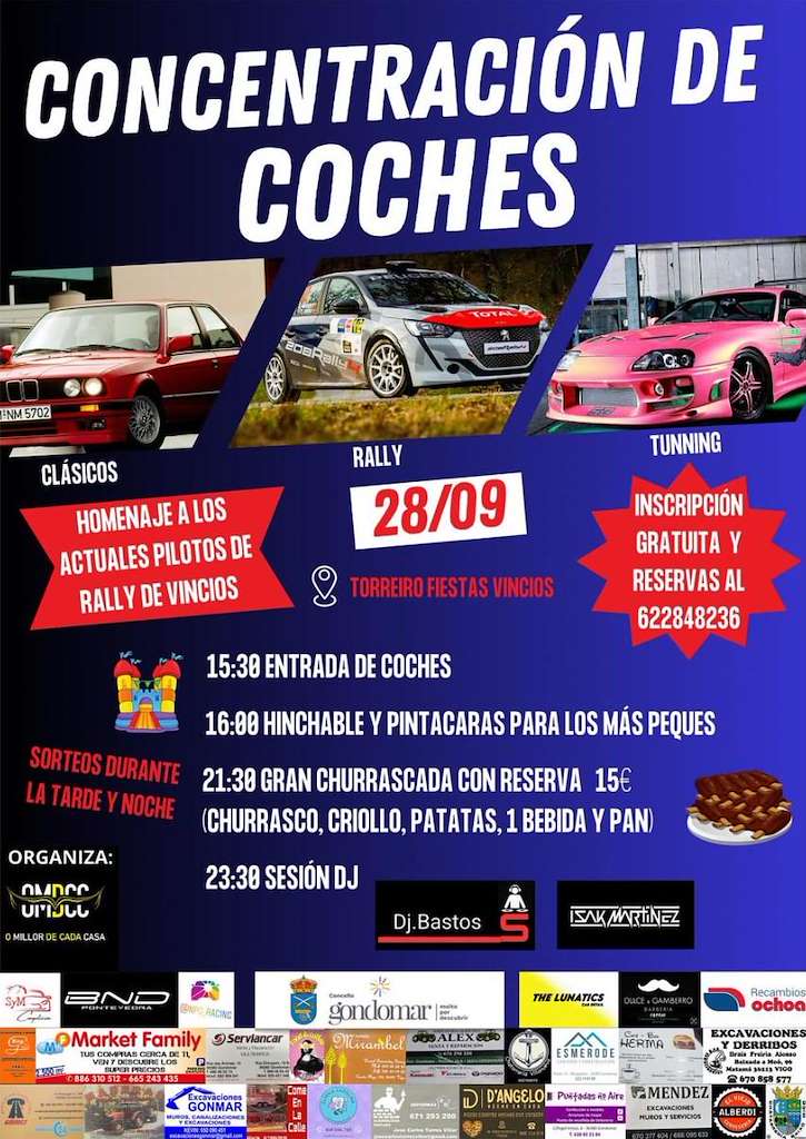Concentración de Coches de Vincios en Gondomar