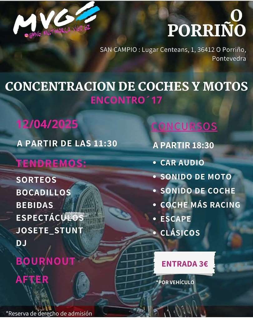 Concentración de Coches y Motos de San Campio  (2025) en O Porriño