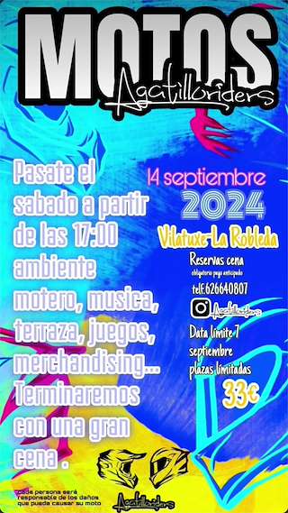 Fechas, información, programa, cartel, imágenes, mapa y ubicación de Concentración de Motos Agatilloriders  en  Lalín