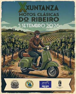 Fechas, información, programa, cartel, imágenes, mapa y ubicación de X Concentración de Motos Clásicas O Ribeiro (2026) en Ribadavia