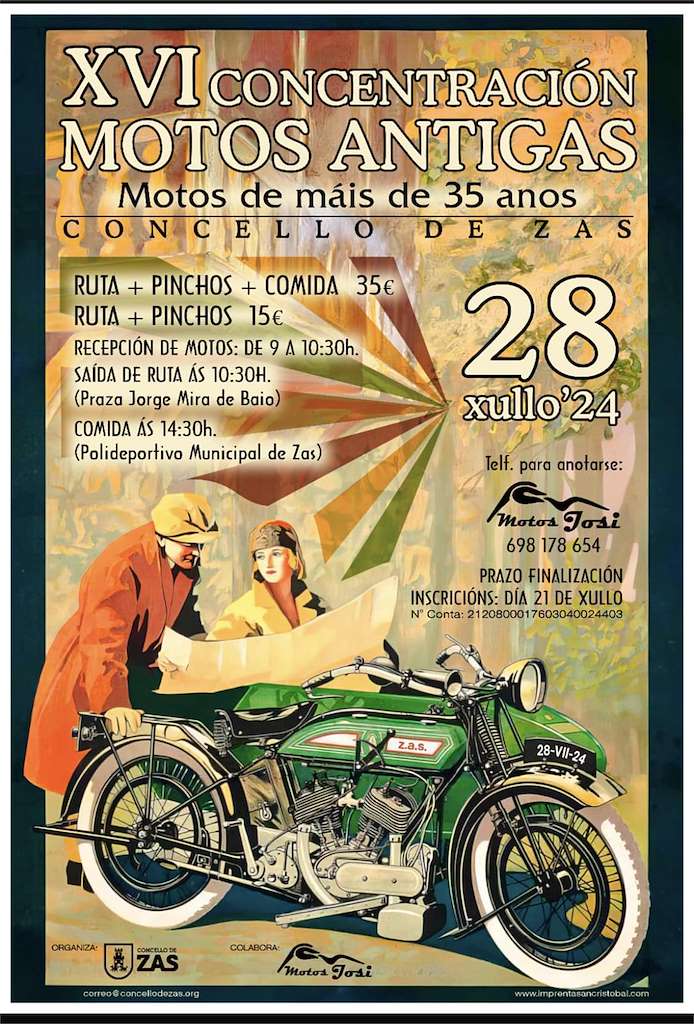 XVI Concentración de Motos Clásicas  en Zas