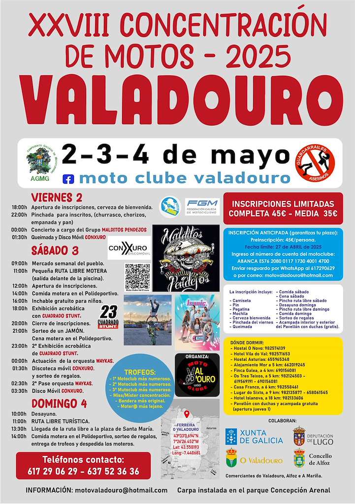 XXVIII Concentración de Motos (2025) en O Valadouro