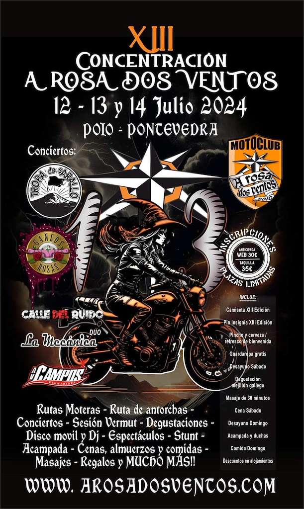 XII Concentración de Motos (2023) en Poio