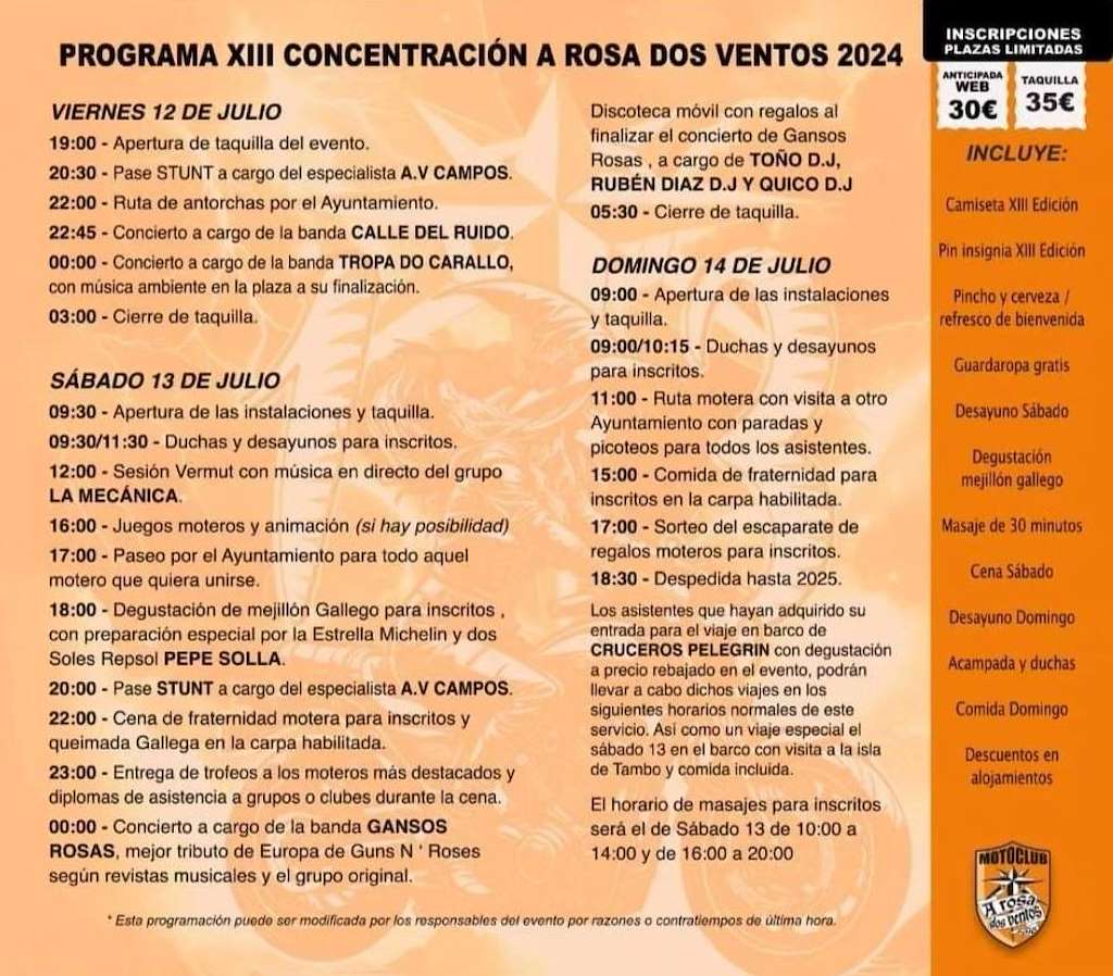 XII Concentración de Motos (2023) en Poio