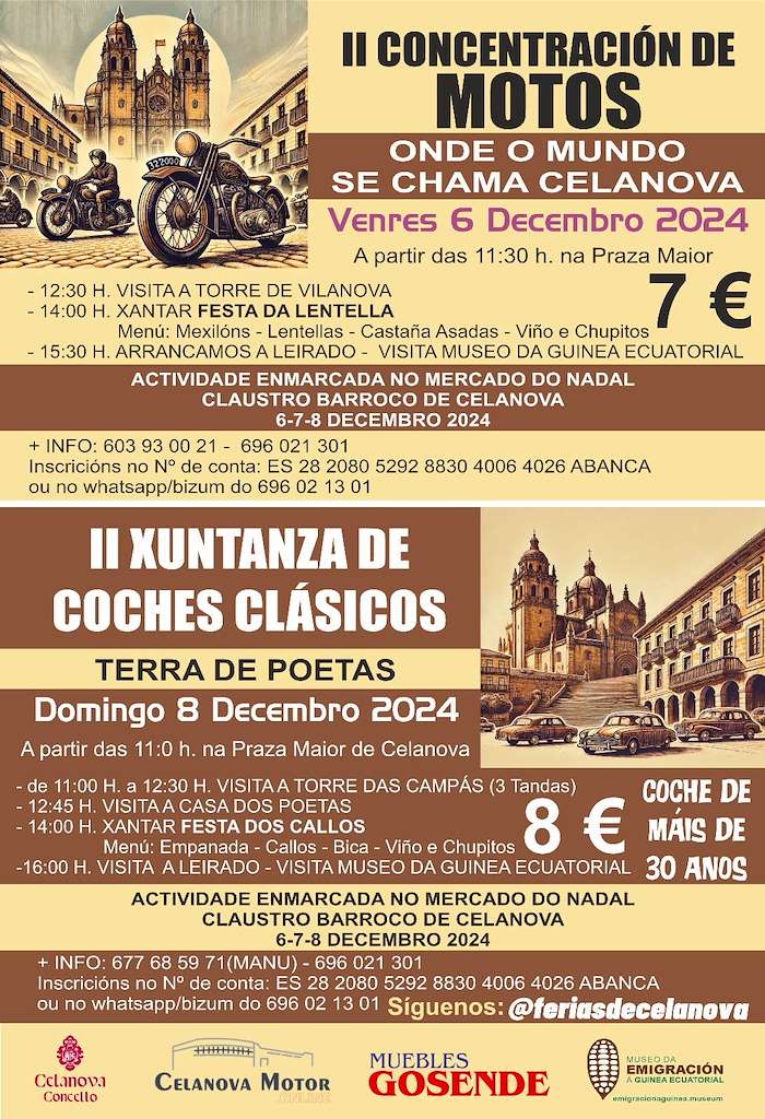 II Concentración de Motos - II Xuntanza de Coches Clásicos en Celanova