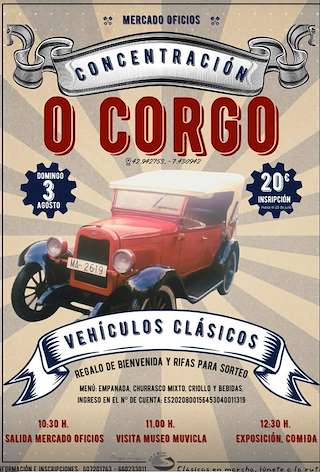 Fechas, información, programa, cartel, imágenes, mapa y ubicación de Concentración de Vehículos Clásicos  en  O Corgo