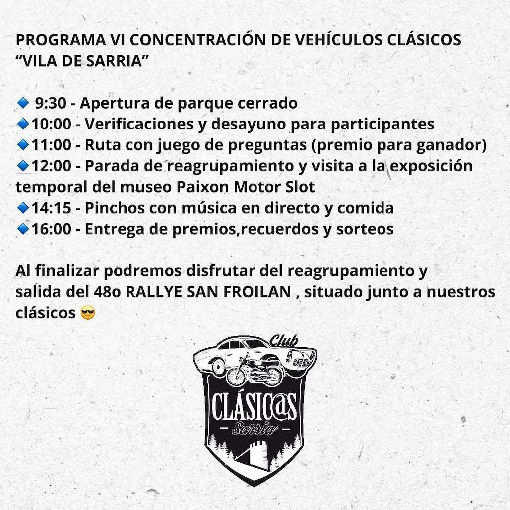 VI Concentración de Vehículos Clásicos (2026) en Sarria