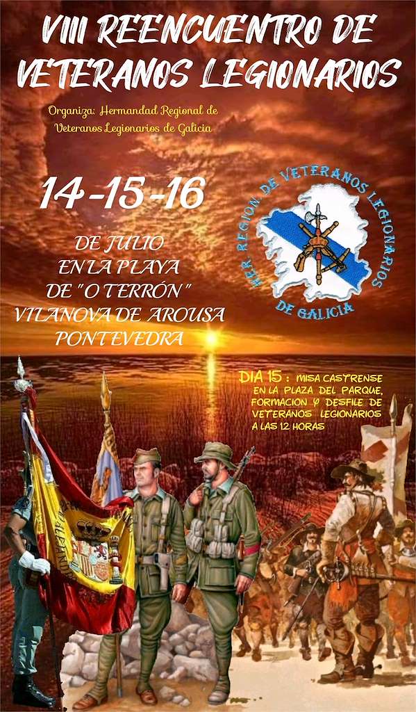 VIII Concentración de Veteranos Legionarios de Galicia en Vilanova de Arousa