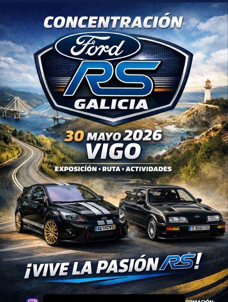 Concentración Ford RS Galicia (2026) en Vigo