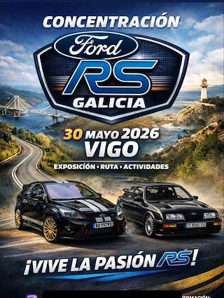 Fechas, información, programa, cartel, imágenes, mapa y ubicación de Concentración Ford RS Galicia (2026)  en  Vigo