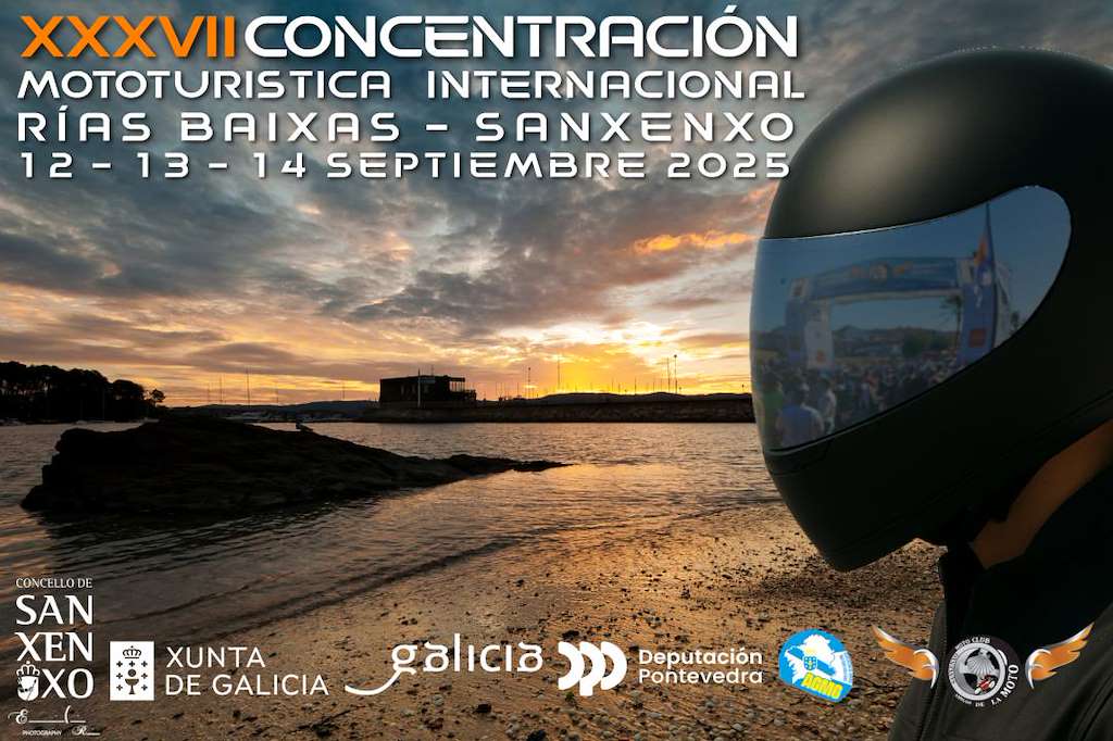 Concentración Internacional Moto Turística Rías Baixas (2024) en Sanxenxo