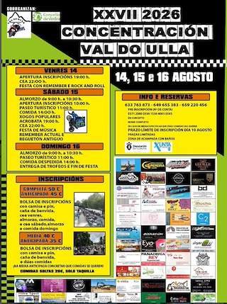 Fechas, información, programa, cartel, imágenes, mapa y ubicación de XXVII Concentración Internacional Val do Ulla (2026) en Vedra
