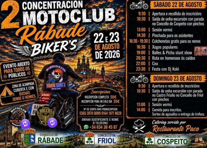 II Concentración Moteira Rabade Biker´s (2026)