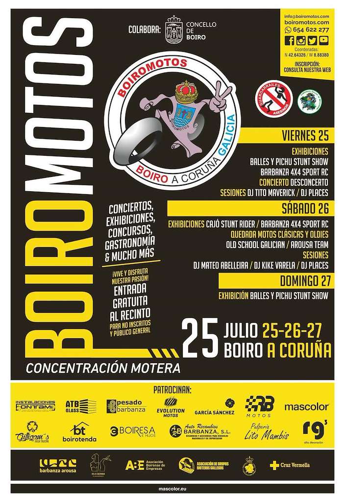 Concentración Motera  en Boiro