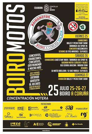 Fechas, información, programa, cartel, imágenes, mapa y ubicación de Concentración Motera   en  Boiro