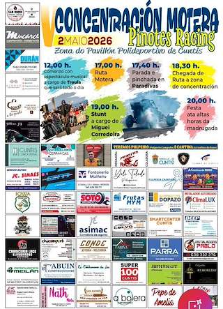 Fechas, información, programa, cartel, imágenes, mapa y ubicación de V Concentración Motera (2026)  en  Cuntis
