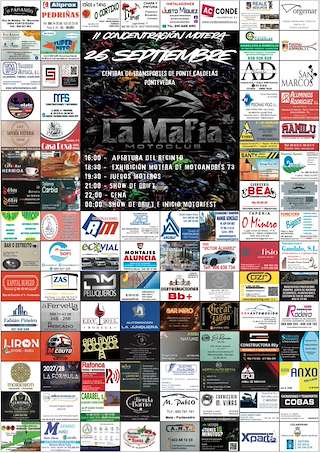 Fechas, información, programa, cartel, imágenes, mapa y ubicación de II Concentración Motera La Mafia (2026) en Ponte Caldelas