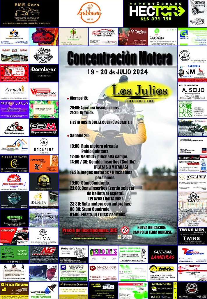 Concentración Motera Los Julios en Ourense