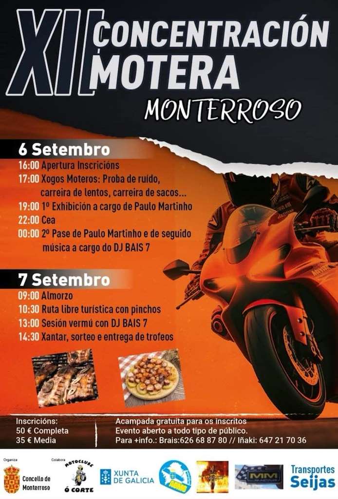 XII Concentración Motera (2025) en Monterroso
